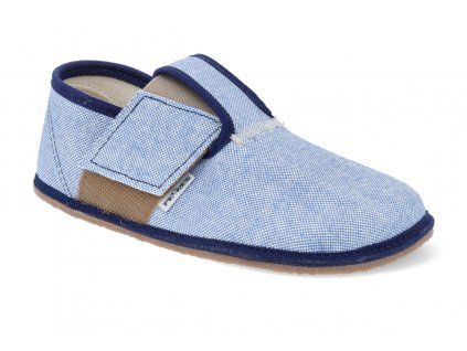BF01 MODRA JEANS barefoot prezuvky pegres bez prurezu modre jeans 4