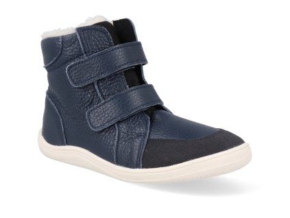 BB W PILOT ASF barefoot zimni obuv s membranou baby bare febo winter pilot asfaltico modre 2025 1