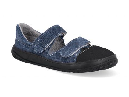 Barefoot dětské sandály Jonap - B21 modrá riflovina