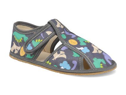 DINO barefoot detske prezuvky baby bare slippers dino 1