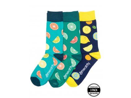 Ponožky Meatfly Lexy Triple Pack, Lemons