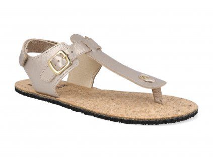 24L006.141 640 barefoot damske sandaly koel ariana metalic champagne 1