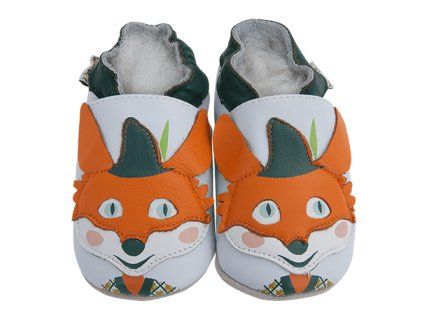 Chaussons cuir Renard Front