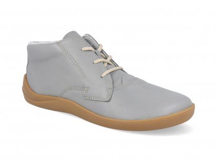 J CITY SEDE barefoot damske zimni boty jampi city svetle sede 1