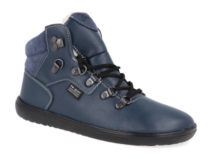 J LEILA V MOD barefoot damske zimni boty jampi leila modre vlna 1