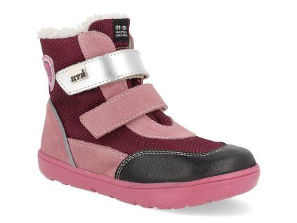 SN2405 barefoot detske zimni boty ktr ruzove 1