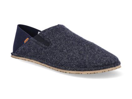 G1700409 barefoot prezuvky froddo slip on wooly dark blue 1
