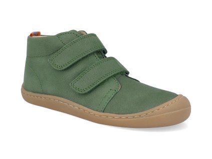 06M002.121 305 barefoot detske kotnikove boty koel bob m leather green 1