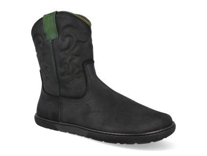 08L043.231 305 barefoot damske kozacky koel frances black green 1