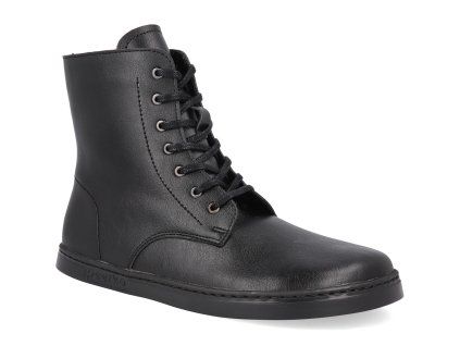 2.305 barefoot kotnikove boty peerko wegan zipper black 1