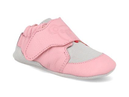 Barefoot capáčky Affenzahn - Leather Crawly Koala růžové