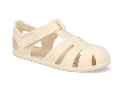 S10324 079 barefoot detske gumove sandaly igor nemo solid marfil 1