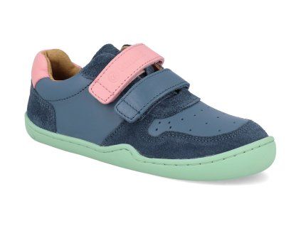 SBNV15406L285 barefoot detske tenisky blifestyle anura meerblau rosa schmal schuhgro e 1