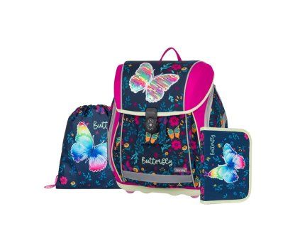Školní set 3-dílný Oxybag Premium light - Motýl 2