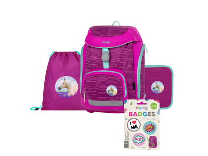 Školní set 4-dílný Oxybag OXY Sherpy Pink