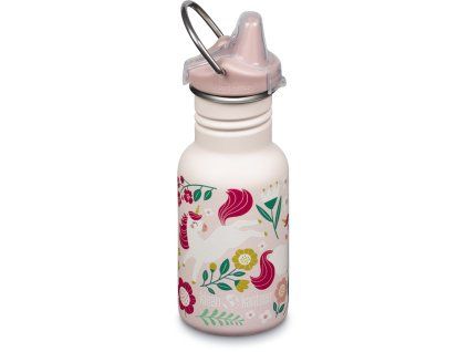 Dětská láhev Klean Kanteen - Kid Classic Narrow leaping unicorns 355 ml jednorožci