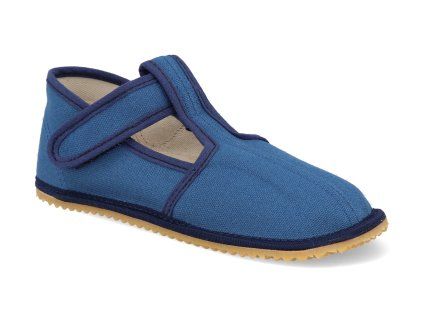 BF060010 W 02 JBLU barefoot detske prezuvky beda uzky typ just blue 1