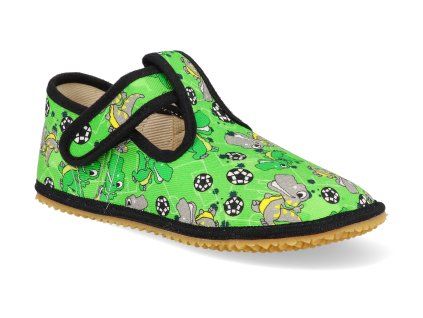 BFN 170020 GD barefoot detske prezuvky beda playful bfn green dinoball 2026 1