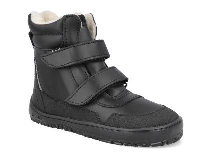 BFN170070 W MK SO BL barefoot detske zimni boty beda playful black 1