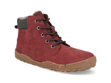NL456712W681 barefoot detske zimni boty blifestyle schwarzbarstyle tex bordeaux 1