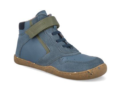 BNV156120MV280 barefoot detske zimni boty blifestyle anurafroschstyle meerblau 1