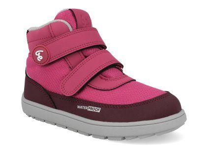 51490005 barefoot detske zimni boty be lenka zippu berry grey 1