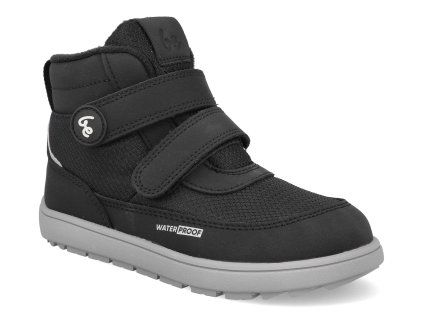 51490020 barefoot detske zimni boty be lenka zippu black grey 1