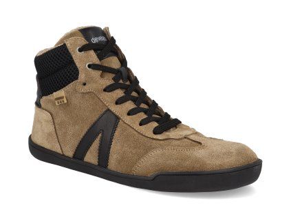 43059 233 barefoot tenisky boty develab soft sneaker laces wr taupe suede 1