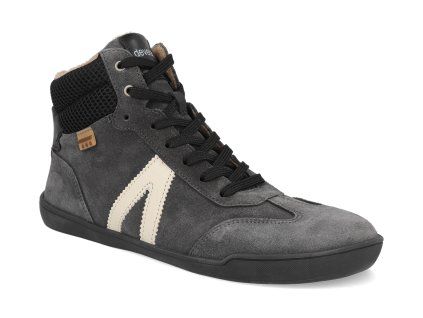43059 823 barefoot zimni boty develab soft sneaker laces wr grey suede 1