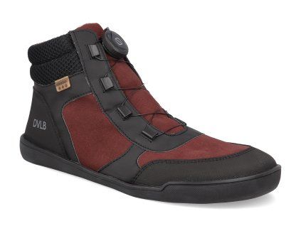 43067 432 barefoot tenisky boty develab soft sneaker speedlace wr burgundy 1
