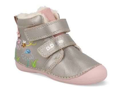 W015 52997 detske zimni boty d d step w015 52997 bronzove 1
