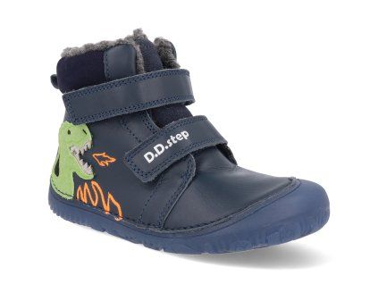 W073 52943 barefoot detske zimni boty d d step w073 52943 modre 1