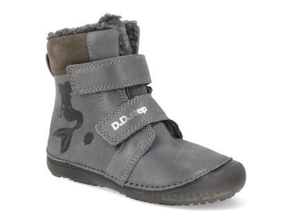 W063 52263A barefoot detske zimni boty d d step w063 52263a sede 1