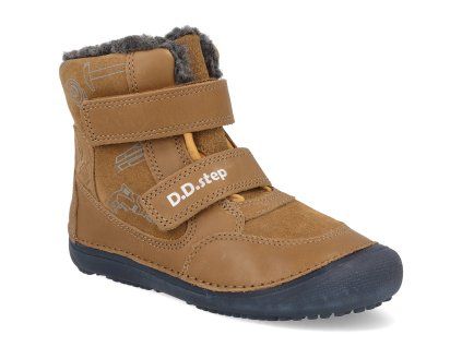 W063 52130A barefoot detske zimni boty d d step w063 52130a hnede 1