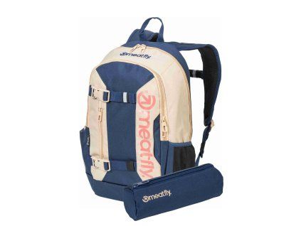Meatfly batoh Basejumper - Beige/Sea 22 L béžový