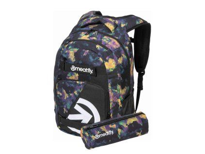 Meatfly batoh Exile - Dark Aquarel 24 L černý