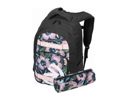 Meatfly batoh Exile - Pink Flowers 24 L růžové květiny