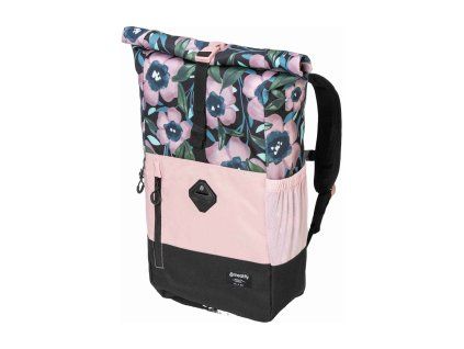 Meatfly batoh Holler - Pink Flowers 28 L růžové květiny