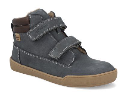 45333 634 barefoot detske kotnikove boty develab mid boot 2velcro wp navy 1