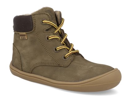 45213 554 barefoot detske kotnikove boty develab soft shoe laces wr kaki nubuck 1