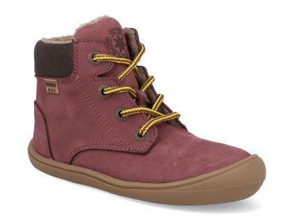 45213 434 barefoot detske kotnikove boty develab soft shoe laces wr burgundy 1