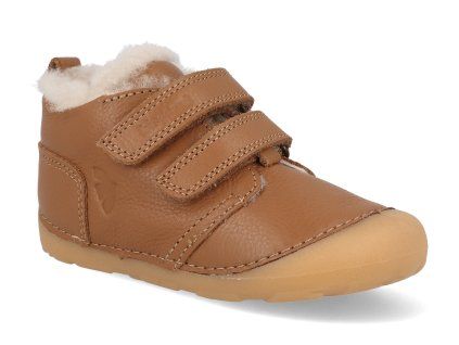 24113 1300 barefoot detske zimni boty bisgaard carter lamb cognac 1