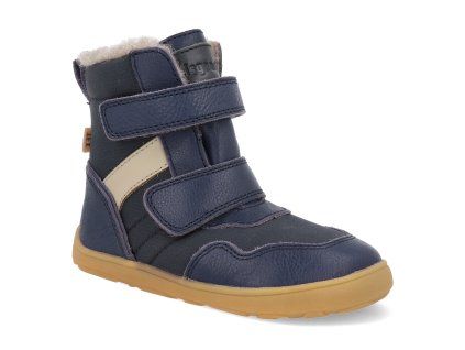 64129 1400 barefoot detske zimni boty bisgaard timo tex navy 1
