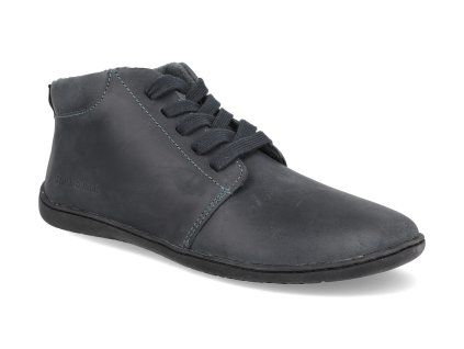 BV A088 52529A barefoot kotnikove boty stitch walk black matna 1