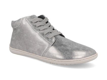BV A088 52529D barefoot kotnikove boty stitch walk silver 1