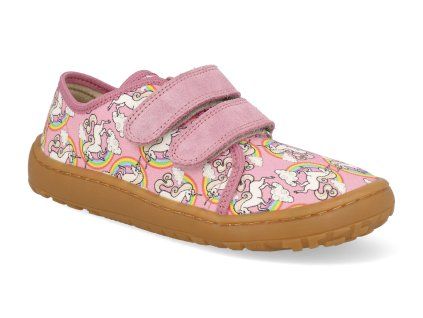 G1700440 12 barefoot detske platenky froddo canvas white pink 1