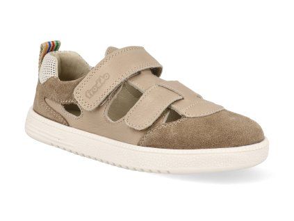 G3150292 3 barefoot detske sandaly froddo loop taupe 1