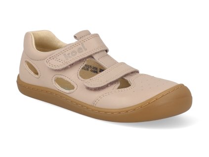 06M015.101 620 barefoot detske sandaly koel bep leather nude 1