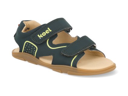 14M001.501 380 barefoot detske sandaly koel ova ii leather dark green 1