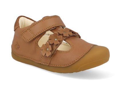 BG202255 2115 barefoot detske sandaly bundgaard petit summer flower cognac 1